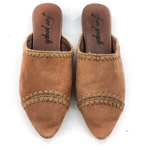 Free People Tan Mules